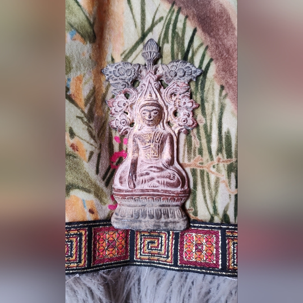 SOLD! Antique Buddha Miniature Sculpture Statue